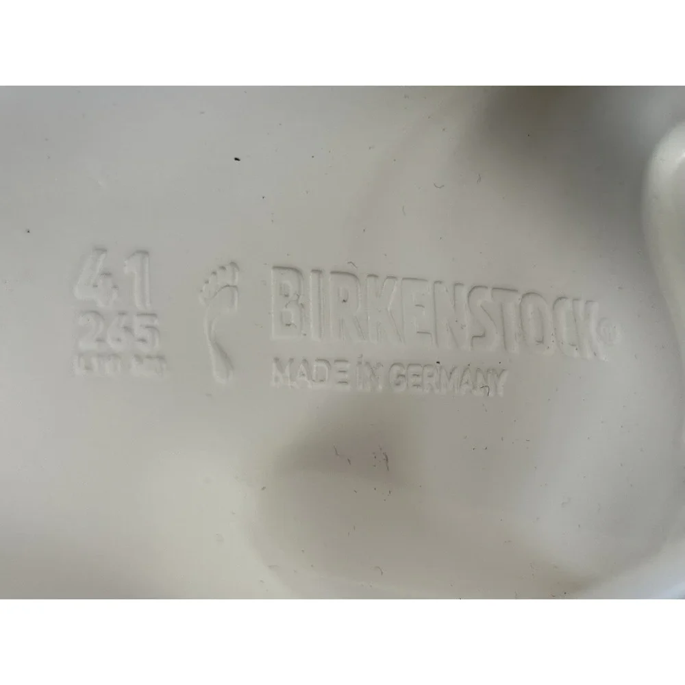 Birkenstock Arizona Essentials EVA Two-Strap Sandals Ivory Men's 10 Ladies 8